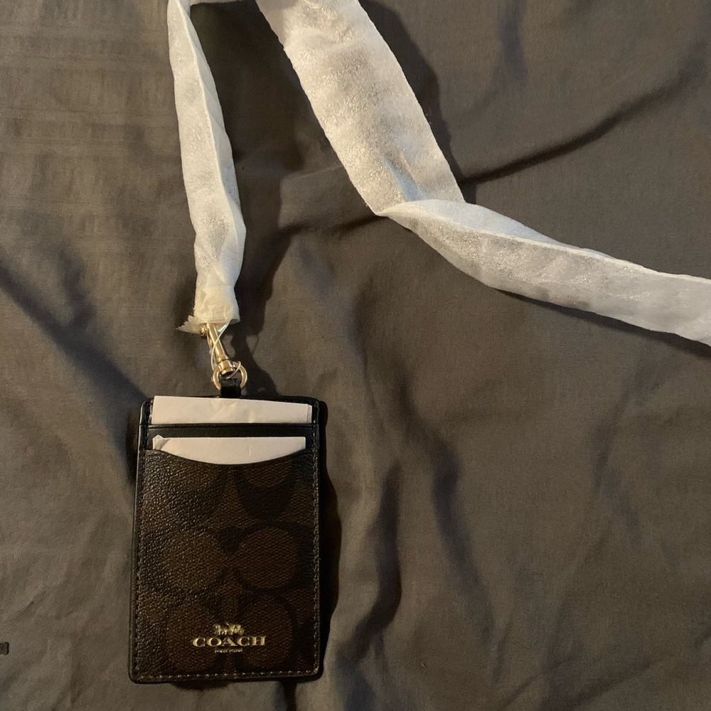 Coach Card Holder Lanyard